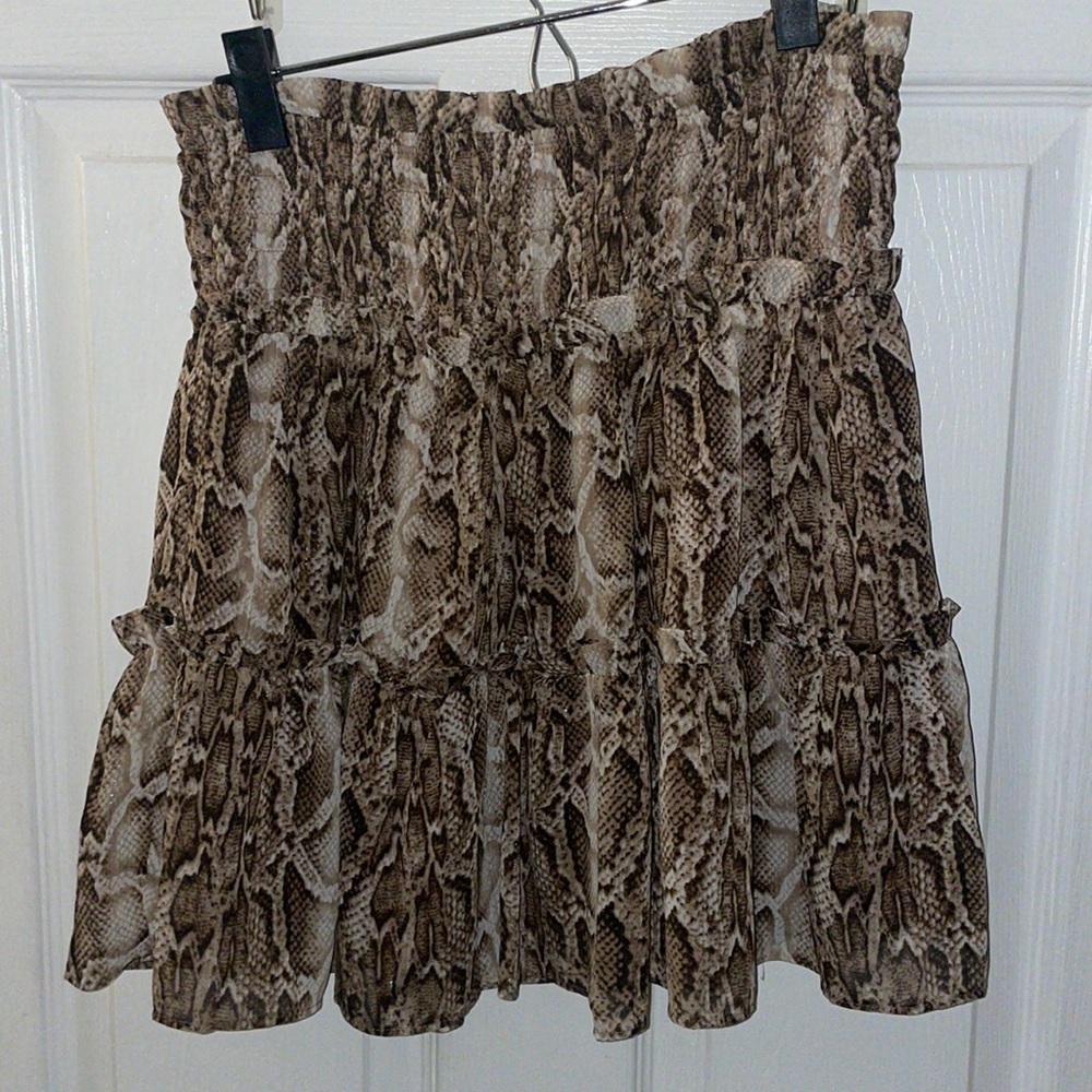 Ruby and Jenna Snake Skin Pattern Skirt